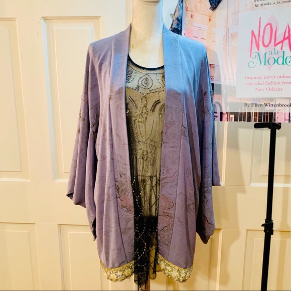 Frida Kahlo Art Patch Reworked Vintage Kimono - Picture 7 of 15